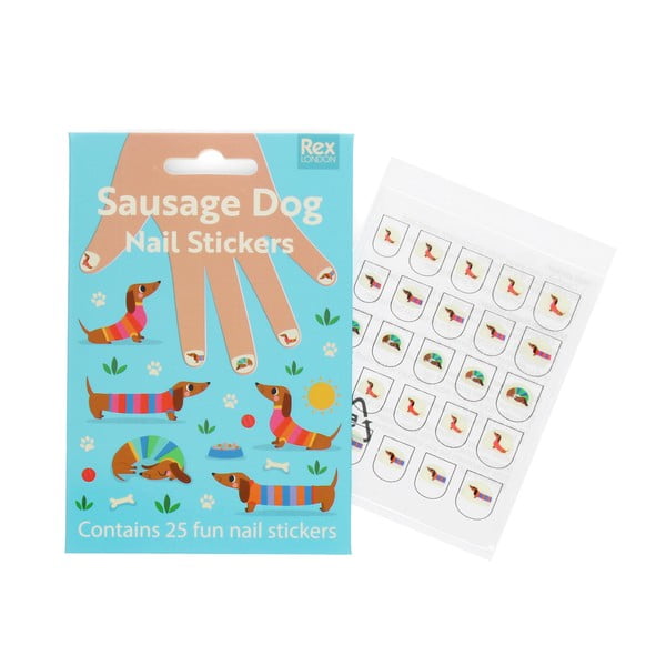 Giocattolo creativo Sunny Sausage Dog – Nail stickers – Rex London