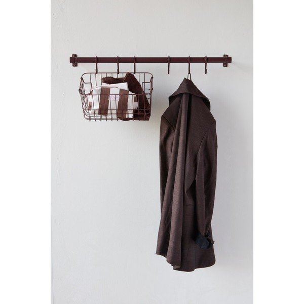 Attaccapanni da parete burgundy in acciaio inox 70 cm Hang-It – Mette Ditmer Denmark-image-2