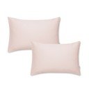 Set di 2 federe in cotone sateen rosa Standard, 50 x 75 cm Cotton Sateen - Bianca
