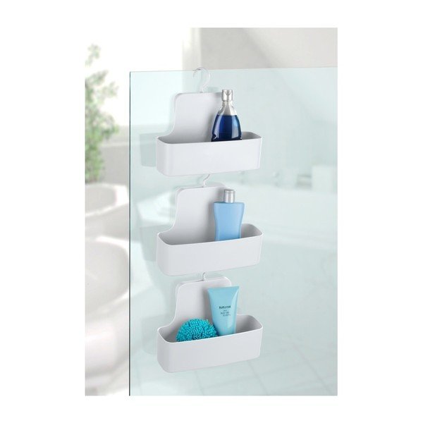 Mensola sospesa bianca per doccia Barcelona - Wenko-image-4