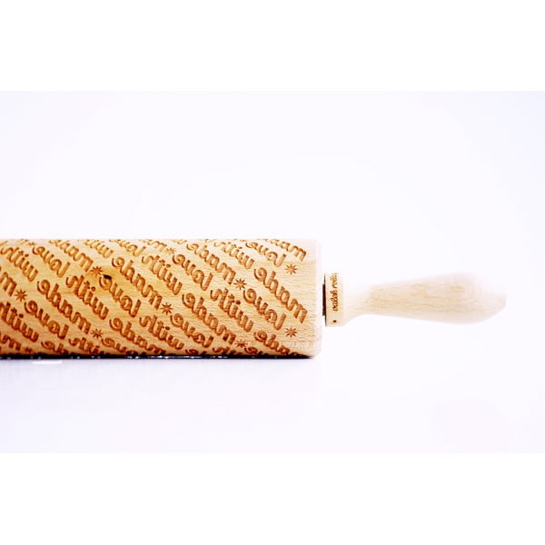 Rullo per pasta in legno goffrato Made with Love Made With Love - Valek-image-2