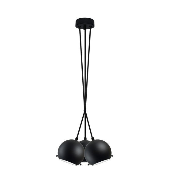 Trojité světlo MYOO black matte/black/black