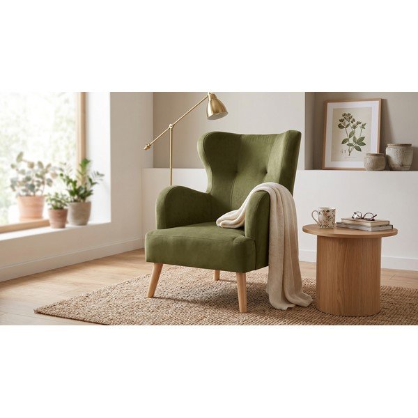 Poltrona verde Noemye - Bonami Essentials-image-1
