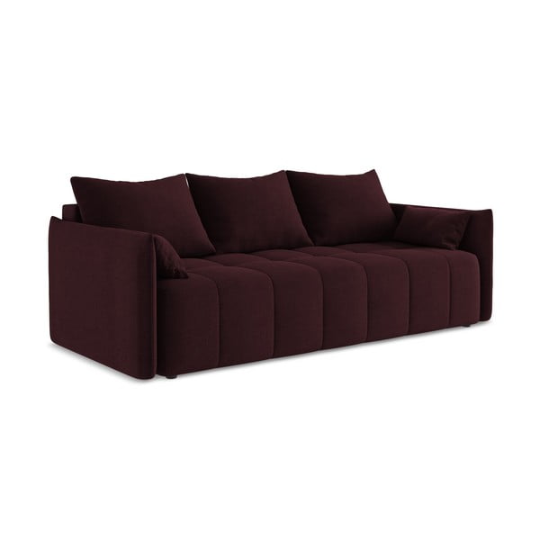 Divano burgundy allungabile/con contenitore 225 cm Moku – Makamii-image-1