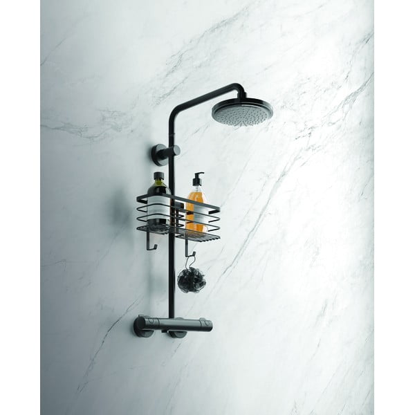 Scaffale da bagno nero Origin - Metaltex-image-3