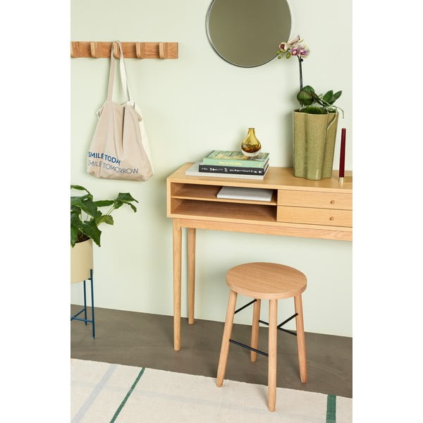 Attaccapanni in legno di quercia naturale Nomad - Hübsch-image-4