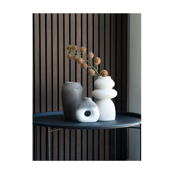 Vaso in gres crema (altezza 26,5 cm) - House Nordic-image-1