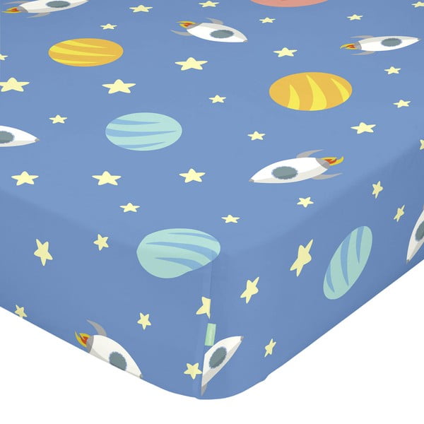 Lenzuolo di cotone per bambini, 200 x 90 cm Astronaut - Happynois