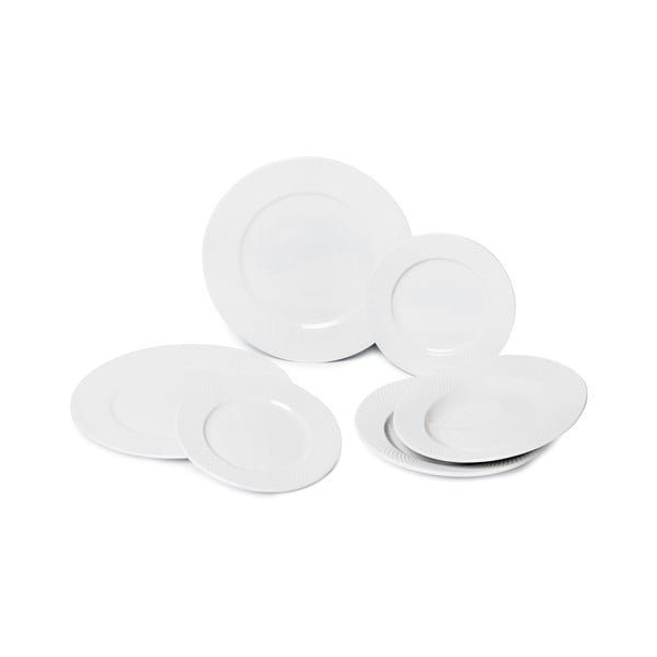 Set di piatti in porcellana bianca 6 pz Imperio - Bonami Essentials