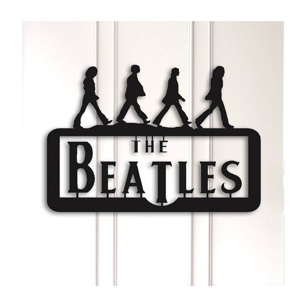 Decorazione murale nera The Beatles - Unknown