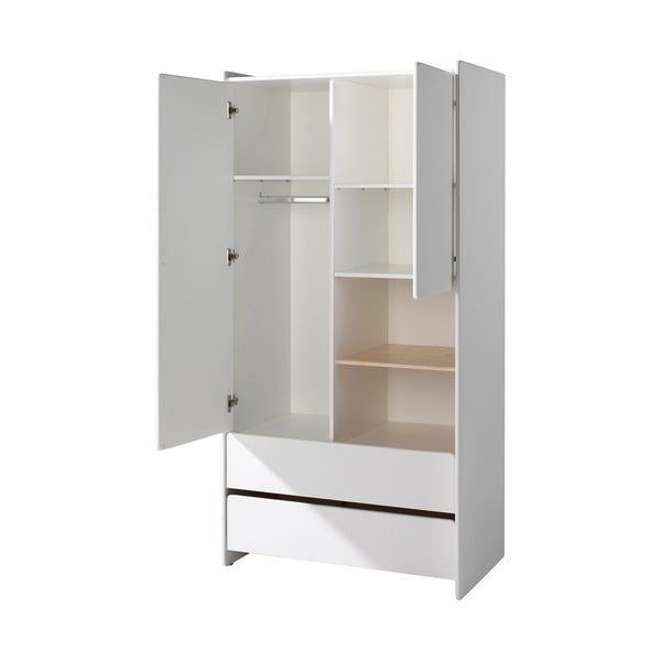 Armadio per bambini bianco , 90 x 180 cm Kiddy - Vipack-image-2