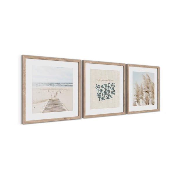 Set di dipinti 3 pz 30x40 cm Seaside – Styler-image-4