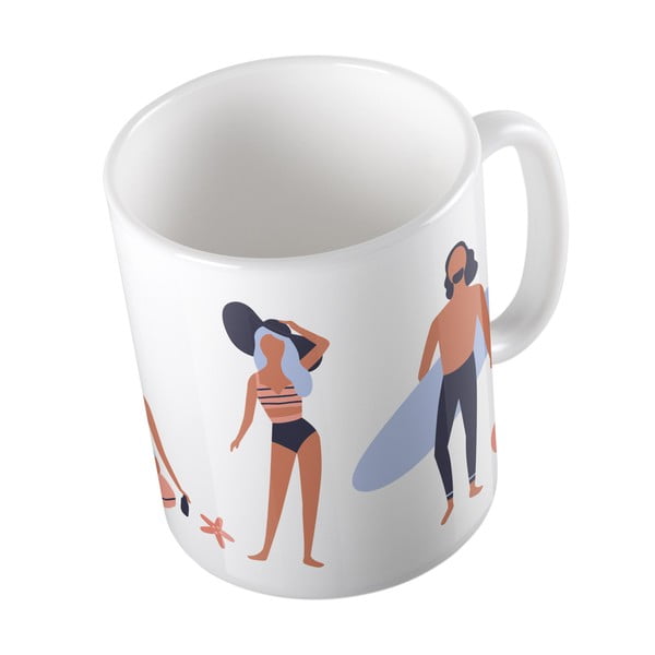 Tazza in ceramica bianca, 330 ml Beach Life - Butter Kings-image-3