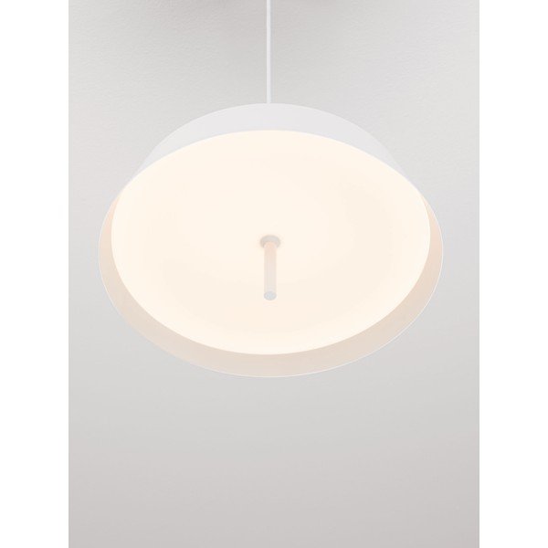 Lampadario LED bianco in alluminio con intensità regolabile ø 45 cm Velio – Nova Luce-image-2