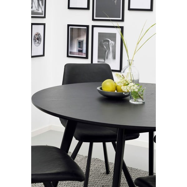 Tavolo da pranzo nero , ∅ 115 cm YuRAi - Rowico-image-1