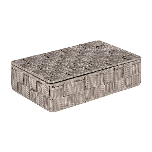 Organizzatore da bagno marrone con coperchio Adria - Wenko-image-1