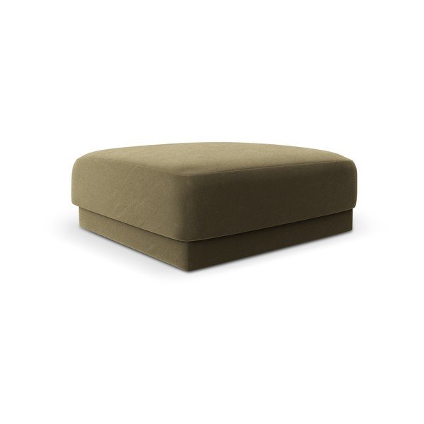 Sgabello in velluto verde Miley - Micadoni Home