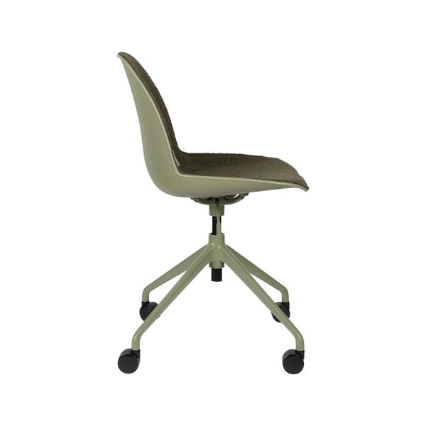 Sedia da ufficio color kaki in imbottito Albert Kuip – Zuiver-image-3