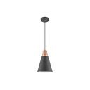 Lampadario nero con paralume in metallo ø 22 cm Gianni - GTV