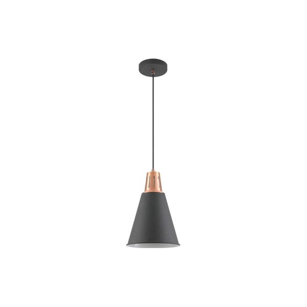 Lampadario nero con paralume in metallo ø 22 cm Gianni - GTV