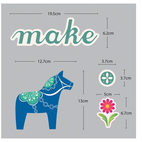 Adesivo Fanastick Small Colorful Horses - Ambiance-image-3