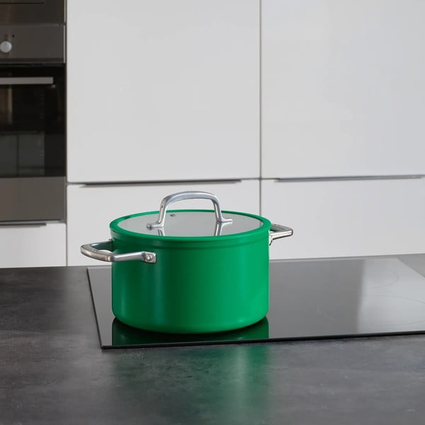 Pentola con coperchio incluso/con superficie in ceramica adatta all'induzione 5,5 l Meda 3.0 – FABINI-image-1