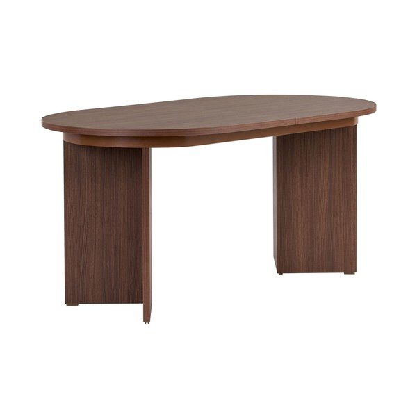 Tavolo da pranzo con effetto noce allungabile con estensione 90x160 cm Sorell – Kalune Design