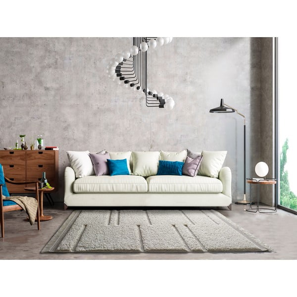 Tappeto beige , 57 x 115 cm Kai Stripe - Universal-image-1