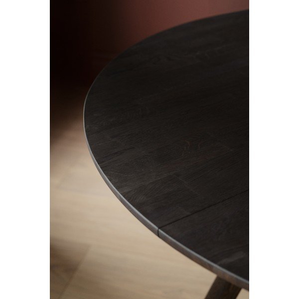 Tavolo da pranzo rotondo in rovere massiccio allungabile ø 140 cm Clapperton – Rowico-image-4