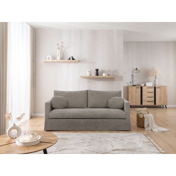 Divano grigio 195 cm Paphos – Ropez-image-4
