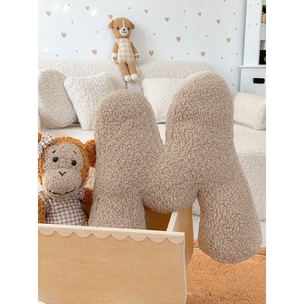 Cuscino per bambini in sherpa 38x40 cm M – Meowbaby-image-1