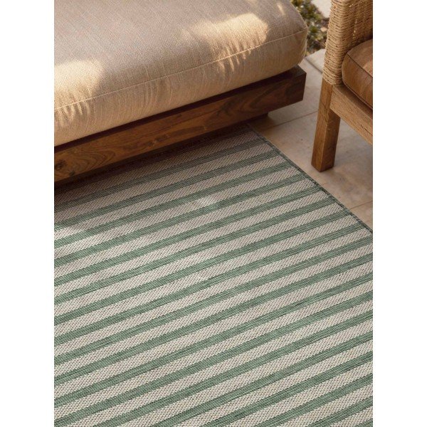 Tappeto da interno/esterno verde/color crema 160x230 cm Haringey Linley – Ted Baker-image-2