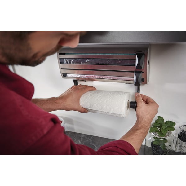 Supporto a parete per rotoli da cucina e fogli per alimenti Parat Royal - LEIFHEIT-image-4