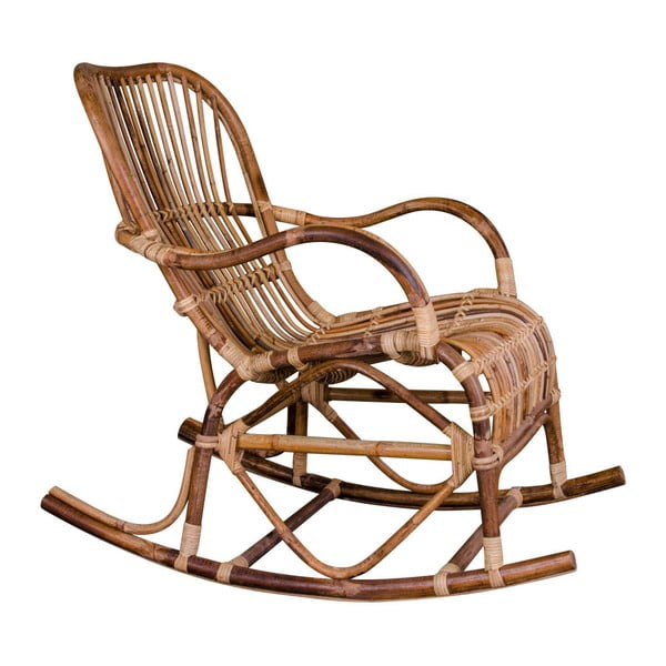 Sedia a dondolo in rattan Celta - House Nordic-image-2