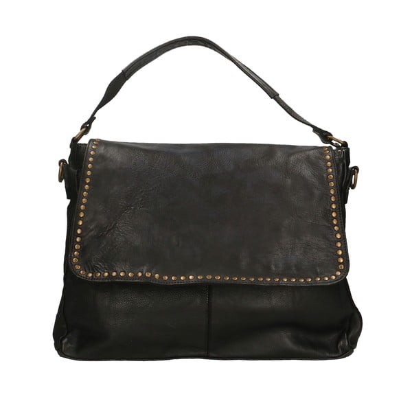 Borsa in pelle nera - Chicca Borse