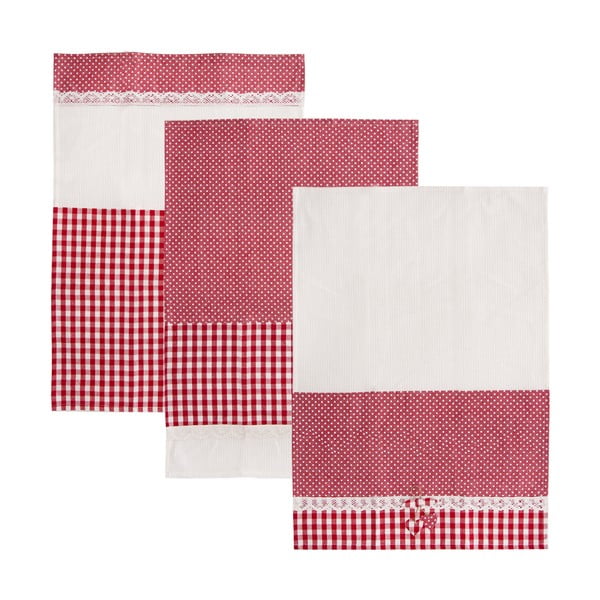 Asciugamani in cotone in set da 3 50x70 cm Dot - Orion