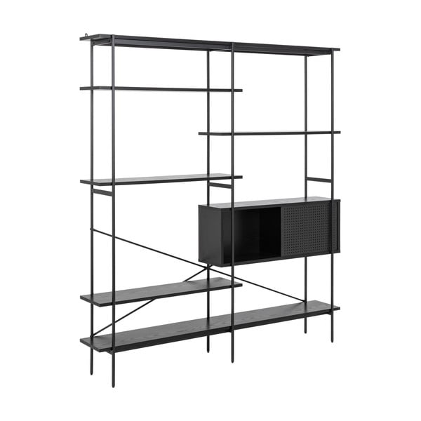 Libreria nera 172x188x27 cm Angus – Actona-image-2