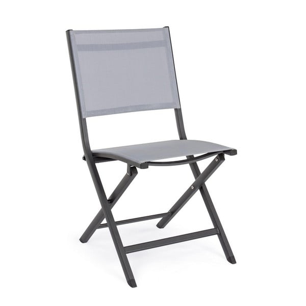 Sedia da esterno grigia in metallo Elin   – Bizzotto