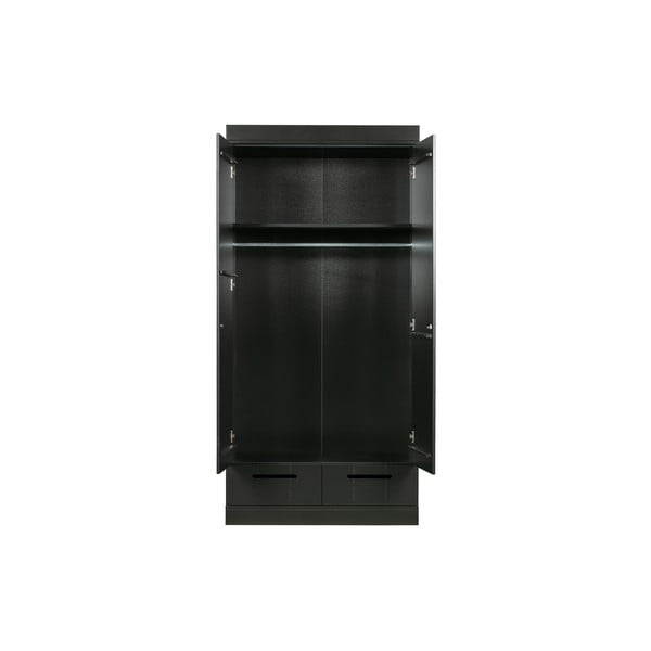 Armadio in pino nero 94x195 cm Connect - WOOOD-image-3