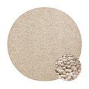 Tappeto rotondo marrone chiaro ø 133 cm Wolly - BT Carpet