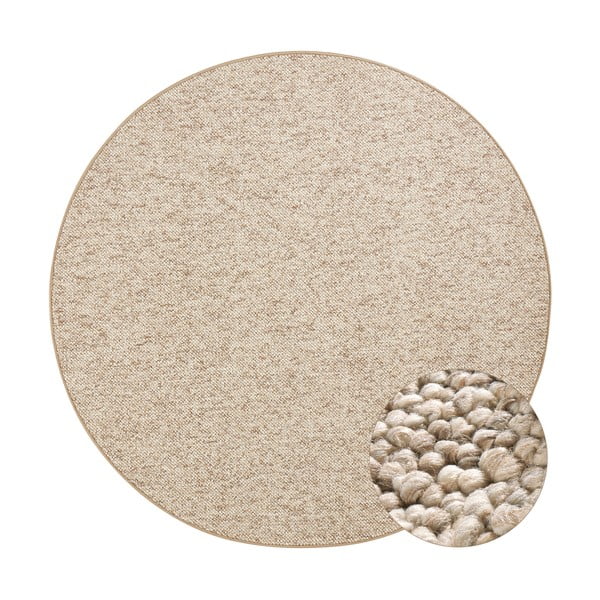 Tappeto beige-marrone , ⌀ 200 cm Wolly - BT Carpet