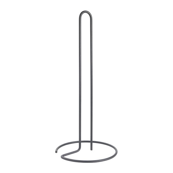 Portarotolo da cucina verticale nero opaco in acciaio ø 14 cm Lava – Metaltex