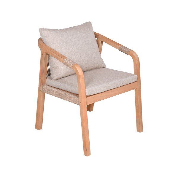 Sedie da esterno in set di colore naturale in legno massiccio 2 pz Bogota – Garden Pleasure