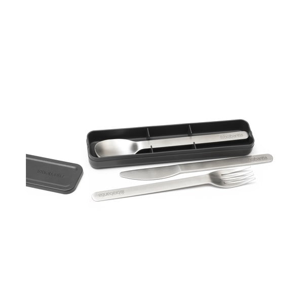 Set di posate da viaggio argentato in acciaio inox 3 pz Make & Take - Brabantia-image-4