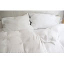 Biancheria da letto in mussola bianca per letto matrimoniale 200x200 cm Plain Muslin - Butter Kings