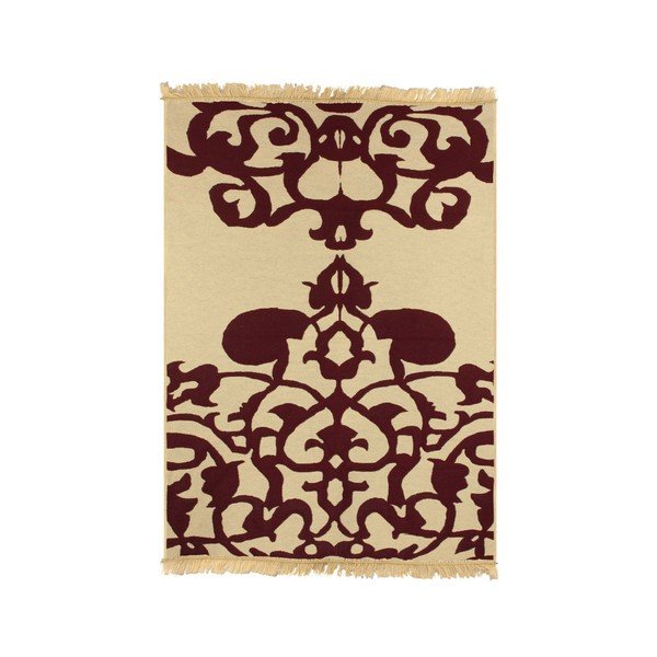 Tappeto rosso Agac Claret. 60 x 90 cm - Ya Rugs