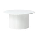 Tavolino da salotto rotondo bianco Nola – Unique Furniture