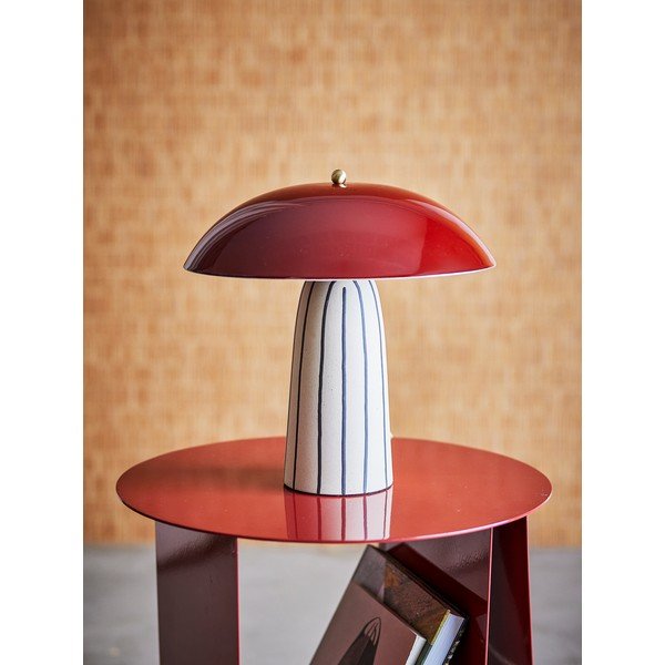 Lampada da tavolo in ceramica con paralume in metallo (altezza totale 32 cm) Arvid – Bloomingville-image-4