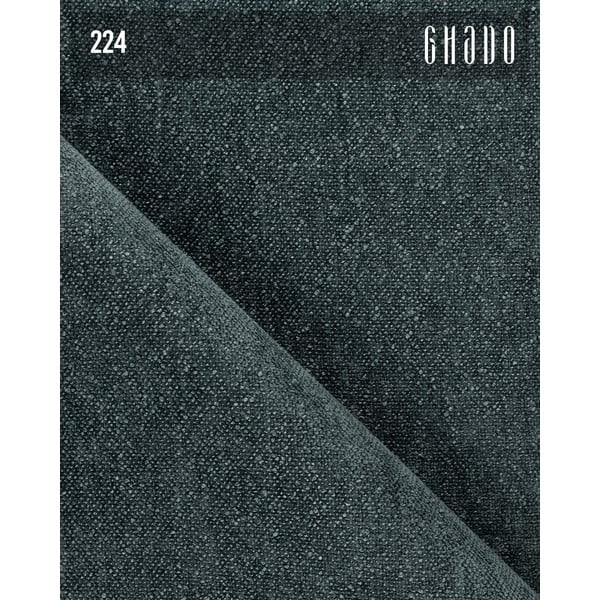 Divano angolare blu (con penisola a sinistra/con chaise lounge) con rivestimento in ciniglia Chevi – Ghado-image-4