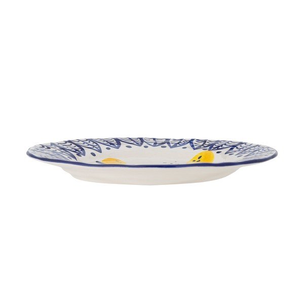 Piatto da portata bianco/blu in gres ø 27 cm Maxima – Bloomingville
